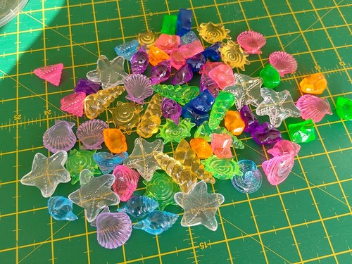 Colourful fishtank pebbles - fishtank,