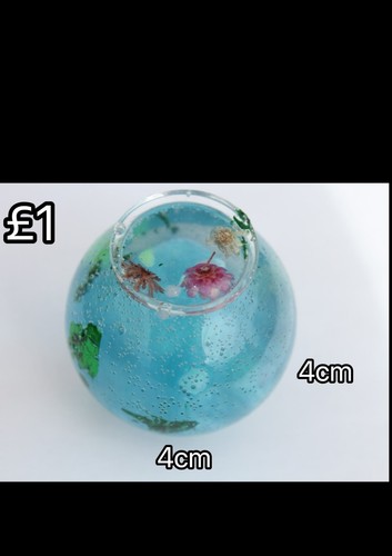 Handmade resin fishtank globe - fishtank,