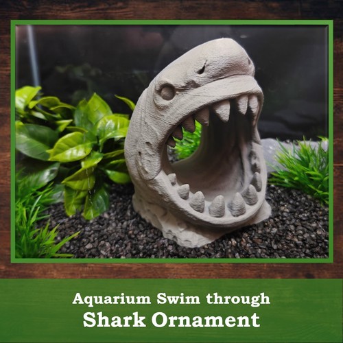 Aquarium shark ornament - aquarium, swim