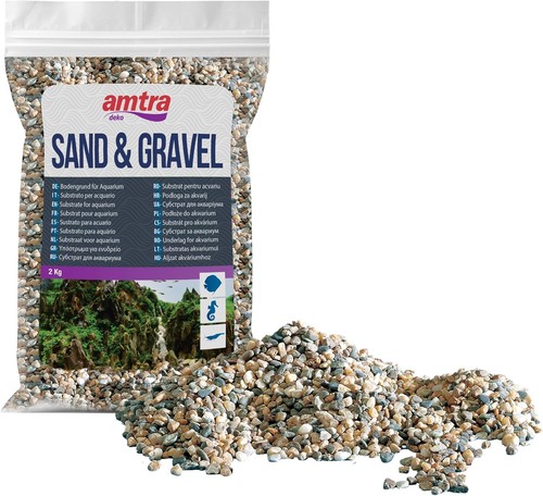 Natural aquarium gravel - aquarium, 3-4mm