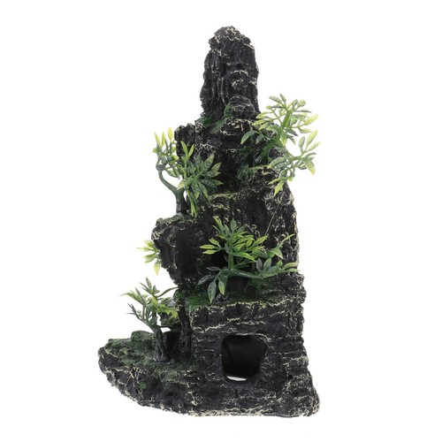 Resin aquarium ornament green - aquarium,